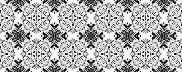 Black Color Geometric Pattern Simple Tribal Boho Brush Ethnic Design — Stock Photo, Image