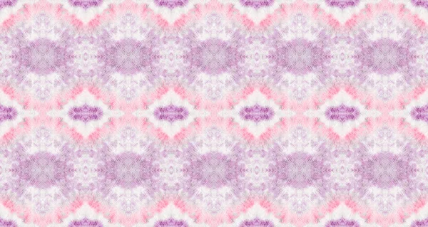 Violet Color Bohemian Pattern Abstrakter Streifen Ikat Batik Rote Farbe — Stockfoto
