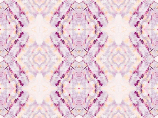 Violet Renkli Geometrik Desen. Etnik Geometrik Fırça. Mor Renkli Bohem Batik. Su Boyası Geometrik Doku. Soyut Suluboya Şablonu Kusursuz Geo Batik. Soyut Çizgili Ikat Batik.