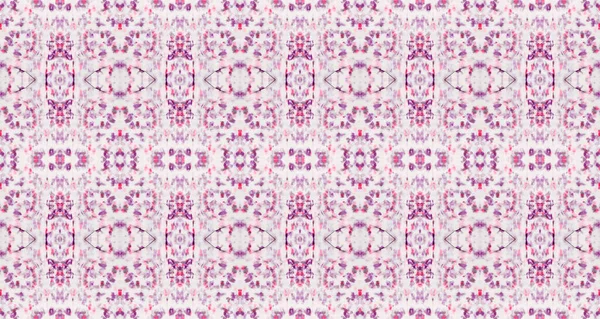 Фиолетовый Цветовой Геометрический Узор Абстрактная Кисть Ikat Бесшовная Кисть Бохо — стоковое фото