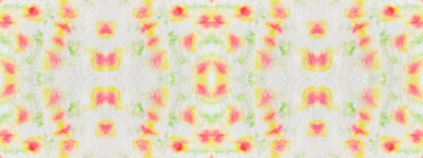 Flower Seamless Mark Wet Watercolour Tye Dye Drop Floral Wash — Zdjęcie stockowe