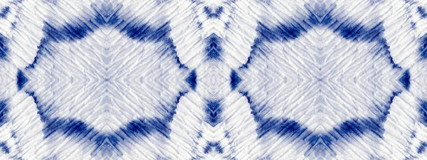 Macro Spot Blue Cotton Tye Dye Spot Indigo Colour Wash — Stock Photo, Image