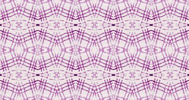 Violet Renkli Bohem deseni. Soyut Dalga Dalgası. Kusursuz çizgili Ikat Batik. Su Boyası Bohem dokusu. Kusursuz Suluboya Tekrarı Su Renkli Geometrik Batik. Etnik Geometrik Fırça.