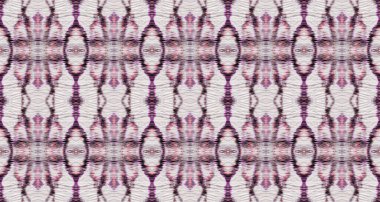 Su Rengi Bohem deseni. Soyut Ikat Dalgası. Su Rengi Geometrik Deseni. Kabile Bohemian Batik. Soyut Suluboya Şablonu Kusursuz Çizgili Boho Batik. Violet Renkli Bohem Fırçası.