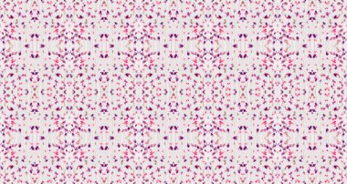 Violet Renkli Bohem deseni. Soyut El İzi. Etnik Geometrik Batik. Kusursuz suluboya halı desenli su rengi bohem fırçası. Pembe renkli Geometrik Tekstil. Kusursuz Çizgili Ikat Fırçası.