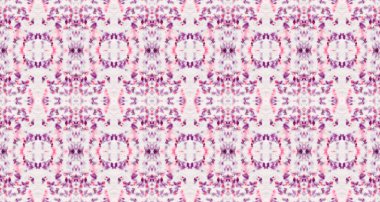 Mor Renkli Geometrik Desen. Su Boyası Bohem Batik. Kabile Geometrik Fırçası. Kusursuz çizgili Ikat Batik. Kusursuz suluboya halı desenli soyut el dalgası. Su Rengi Geometrik Doku.