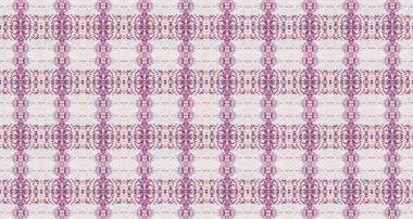 Mor Renkli Geometrik Desen. Soyut Çizgili Ikat Fırçası. Kusursuz Boho Batik. Kabile Geometrik Fırçası. Su Boyası Geometrik Batik. Kusursuz Suluboya Tekrarı Pembe Bohem Deseni.