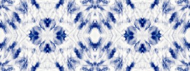 Cloth Mark. Blue Cotton Acrylic Drip. Indigo Colour Wash Effect. Boho Bohemian Canvas. Boho Ink Splatter Pattern Modern Aquarelle Cloth Texture. Wet Gradient Seamless Print. Ink Abstract Stain.