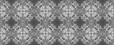 Basit Geometrik Desen. Yerli Ikat Doodle Batik. Kusursuz mürekkepsiz suluboya tasarımı. Doodle Boyalı Dalga. Siyah Renkli Etnik İkat Fırçası. Etnik Tasarım Kalıbı. Gri Renkli Mürekkep Karalama Deseni.