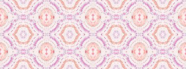 Violet Renkli Geometrik Desen. Kabile Geometrik Fırçası. Kırmızı Renkli Geometrik Doku. Kusursuz suluboya halı deseni Mor Bohem Batik. Kusursuz çizgili Ikat Batik. Soyut Dalgalı Yazdırma.