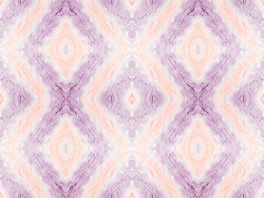 Mor Renkli Geometrik Desen. Etnik Bohem Batik. Su Rengi Geometrik Deseni. Kusursuz Suluboya Tekrarı Su Rengi Bohem Fırçası. Soyut Boyalı Yazdırma. Kusursuz Çizgili Ikat Batik.