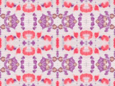 Mor Renkli Bohem deseni. Su Boyası Bohem Batik. Kusursuz Geo Print. Kusursuz suluboya desen soyut çizgili Ikat Batik. Pembe renkli Geometrik Tekstil. Kabile Geometrik Fırçası.