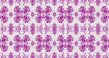Violet Renkli Geometrik Desen. Etnik Geometrik Fırça. Kusursuz Dalgalı Mark. Soyut Çizgili Ikat Fırçası. Mor renkli Geometrik Batik. Kusursuz suluboya halı deseni Kırmızı Bohem deseni.