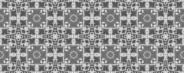 Basit Bohem Düzeni. Soyut Mürekkep Tasarımı. Yerli Mürekkep Karalama Fırçası. Gri renkli Ikat Doodle dokusu. Etnik El Batik. Doodle Stripe Ikat Deseni. Siyah Renkli Kabile Dalgalı Batik.