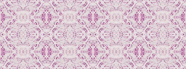 紫罗兰色波希米亚图案 水彩地毯图案手感蜡染 波希米亚巴蒂克族人 粉红色波希米亚纺织品 无缝带Boho Batik 水色几何刷 — 图库照片