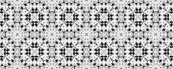 Einfaches Doodle Muster Schwarze Farbe Native Hand Pinsel Abstraktes Streifenmuster — Stockfoto