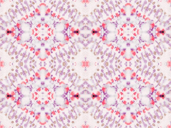 Waterkleur Geometrisch Patroon Etnische Geometrische Batik Abstracte Golffrint Roze Kleur — Stockfoto