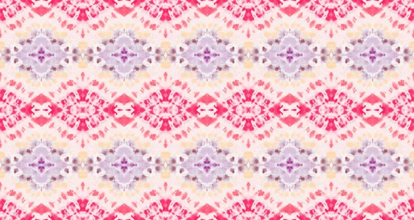 Lila Farbe Bohemian Muster Abstrakter Streifen Ikat Pinsel Violette Farbe — Stockfoto