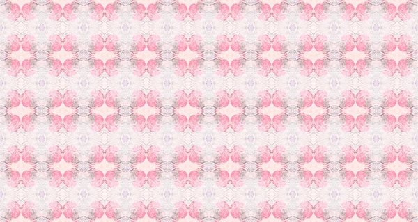 Water Color Bohemian Pattern Pink Colour Bohemian Textile Seamless Watercolour — Stock Photo, Image