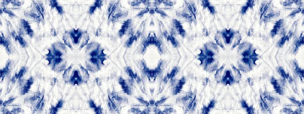 Cloth Mark Blue Cotton Acrylic Drip Indigo Colour Wash Effect — Stock Fotó