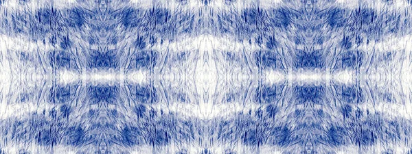 Water Mark Blue Cotton Shibori Drip Liquid Watercolor Color Pattern — Stockfoto