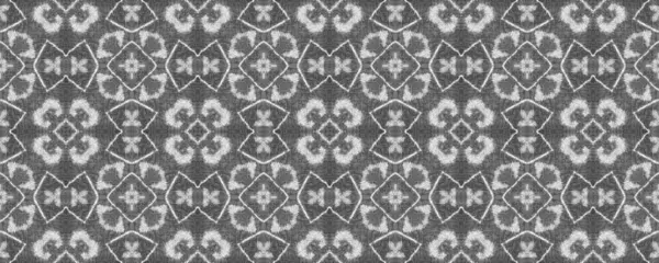 Modèle Bohème Simple Gris Couleur Ikat Scribble Texture Batik Teint — Photo
