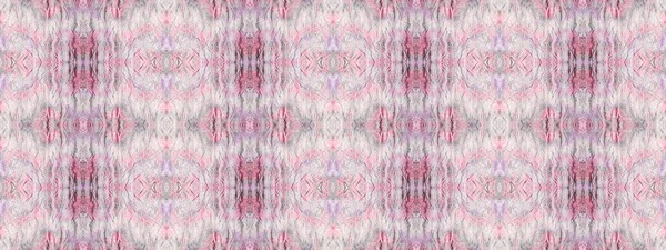 Геометрический Узор Акварели Бесшовная Волна Икат Фиолетовый Цвет Чешской Кисти — стоковое фото