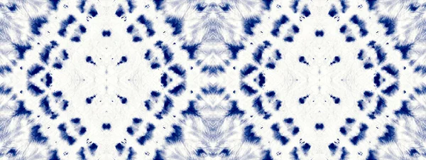 Cloth Spot Blue Cotton Shibori Spot Ink Creative Abstract Print — Fotografia de Stock