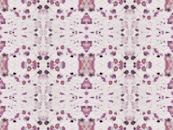 Богемный Узор Акварели Фиолетовый Цвет Геометрический Батик Абстрактный Отпечаток Руки — стоковое фото