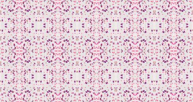 Mor Renkli Geometrik Desen. Pembe Renkli Bohem Tekstil. Su Boyası Geometrik Batik. Kabile Geometrik Fırçası. Soyut Ikat Batik. Kusursuz Suluboya Şablonu Tekrarla Kusursuz Çizgili İkat Batik.