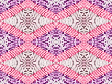 Violet Renkli Geometrik Desen. Gri renkli Geometrik Tekstil. Kusursuz suluboya halı deseni Mor Bohem Batik. Kusursuz çizgili Boho fırçası. Soyut Solgun İşaret. Kabile Bohem Fırçası.