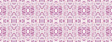 Violet Renkli Bohem deseni. Soyut Stripe Ikat Batik. Kusursuz suluboya halı desenli kusursuz Boho dalgası. Kırmızı Bohem Tekstil. Su Boyası Geometrik Batik. Etnik Bohem Fırçası.