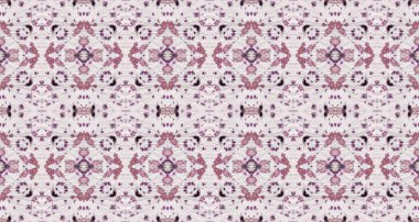 Su Rengi Geometrik Deseni. Violet Color Bohemian Batik. Kusursuz Çizgili Boho Batik. Gri renkli Geometrik Tekstil. Kabile Bohem Fırçası. Kusursuz Suluboya Şablon Tekrarlama Soyut Dalga Dalgası.