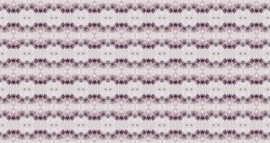 Violet Renkli Geometrik Desen. Soyut El Batik. Gri renkli Geometrik Tekstil. Su Boyası Bohem Batik. Kusursuz çizgili Ikat Batik. Etnik Bohem Fırçası. Soyut Suluboya Şablonu Tekrarla