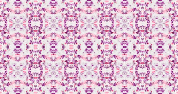 Фиолетовый Цветовой Геометрический Узор Бесшовный Гео Марк Богемный Батик Акварели — стоковое фото
