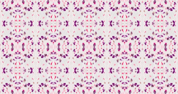 Patrón Bohemio Color Púrpura Textura Geométrica Color Rojo Abstracto Acuarela —  Fotos de Stock