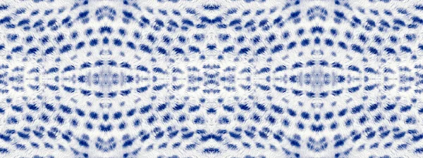 Cloth Spot Blue Cotton Tie Dye Mark Indigo Colour Boho — Fotografia de Stock
