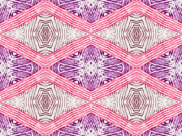 Violet Color Geometric Pattern Grey Color Geometric Textile Seamless Watercolour — Stock Photo, Image