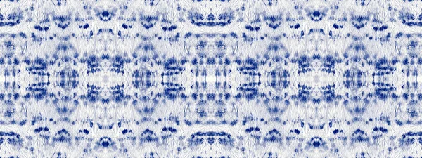 Water Spot Blue Colour Shibori Blot Ink Seamless Abstract Brush — Stockfoto