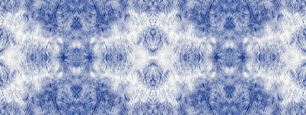 Makrofleck Navy Cotton Tye Dye Drip Boho Ink Splatter Pattern — Stockfoto