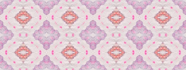 紫色波希米亚图案 部落几何巴蒂克 摘要水彩地毯图案紫罗兰彩色几何刷 无缝化的淡水波 粉红色波希米亚纺织品 抽象条带Ikat刷 — 图库照片