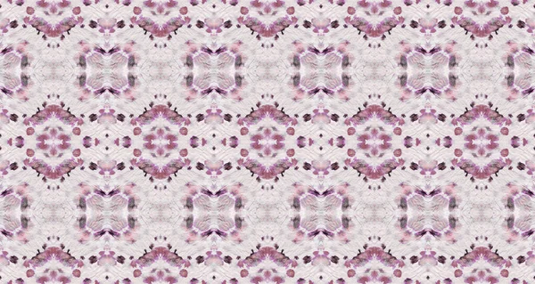 Фиолетовый Цветовой Геометрический Узор Бесшовный Бохо Батик Аннотация Wavy Brush — стоковое фото