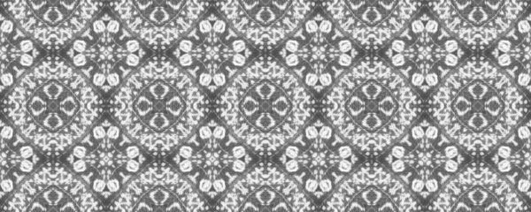 Simpel Krabbelpatroon Abstract Inktpoedel Ontwerp Zwarte Kleur Etnische Ikat Batik — Stockfoto