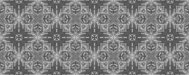 Siyah Renkli Geometrik Desen. Gri renkli Ikat Scribble Deseni. Etnik Tasarım Mürekkep Modeli. Yerli Ink Doodle Batik. Basit kabile çizgisi fırçası. Soyut Ikat Suluboya Tekrarla. Kusursuz El İzi.