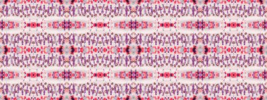 Mor Renkli Bohem deseni. Kusursuz suluboya halı desenli kusursuz çizgili Ikat Batik. Soyut El İzi. Violet Renkli Geometrik Fırça. Kabile Bohemian Batik. Su Rengi Bohem Tekstili.