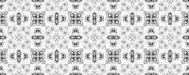 Basit Geometrik Desen. Kusursuz Geo Fırçası. Siyah renkli yerli Ikat Batik. Etnik Tasarım Kalıbı. Gri Renkli Mürekkep Karalaması Deseni. Kusursuz Mürekkepsiz Kek Tasarımı. Etnik Ikat Doodle Fırçası.