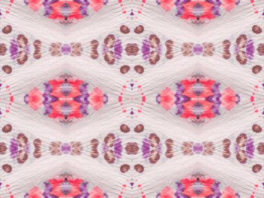 Violet Renkli Bohem deseni. Soyut Stripe Ikat Batik. Pembe renkli Geometrik Tekstil. Soyut Suluboya Tekrarı Su Rengi Bohem Batik. Kusursuz Boyalı Dalga. Etnik Geometrik Fırça.