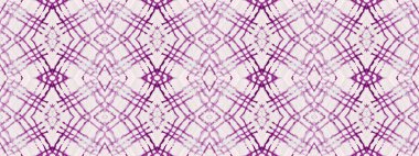 Mor Renkli Bohem deseni. Kusursuz Boho Fırçası. Su Boyası Geometrik Fırçası. Etnik Geometrik Batik. Soyut Suluboya Tekrarlayan Pembe Bohem Deseni. Soyut Çizgili Boho Batik.