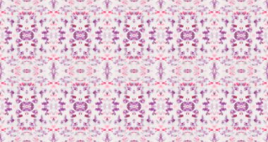 Mor Renkli Geometrik Desen. Soyut suluboya halı desenli su rengi geometrik Batik. Kusursuz çizgili Ikat fırçası. Su Boyası Bohem Tekstili. Kabile Bohem Fırçası. Soyut Boho Dalgası.