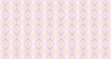 Mor Renkli Geometrik Desen. Kusursuz Solgun Dalga. Pembe renkli Geometrik Tekstil. Soyut Suluboya Tekrarı Su Rengi Bohem Fırçası. Etnik Geometrik Batik. Soyut Çizgili Ikat Batik.